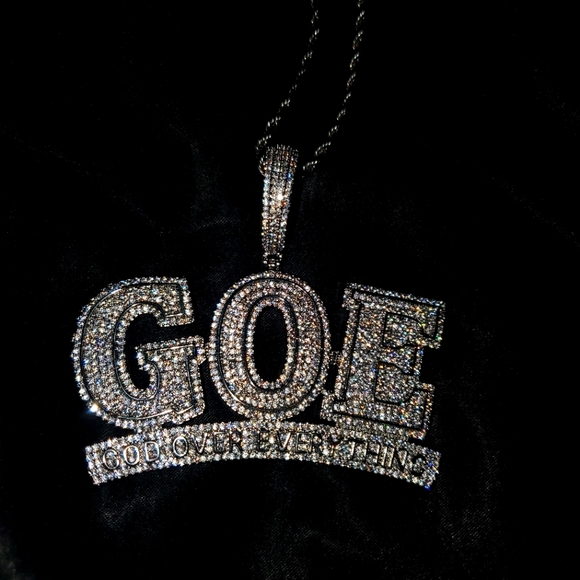 Platinum God Over Everything chain. - Picture 3 of 3